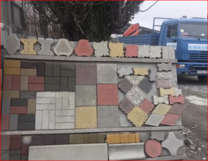 Производство тротуарной плитки,стеновых блоков